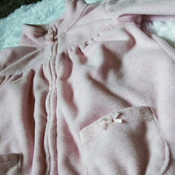 CARTERS PINK ZIPUP: 18MONTHS - Picture 3 of 6